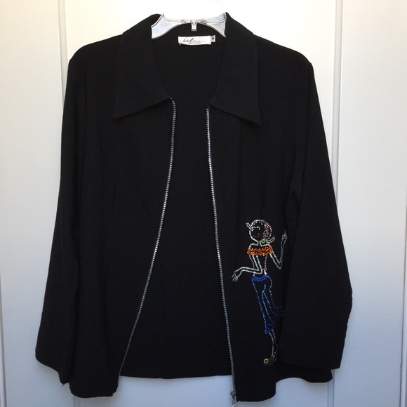 Black jacket with rhinestones! - Picture 6 of 15
